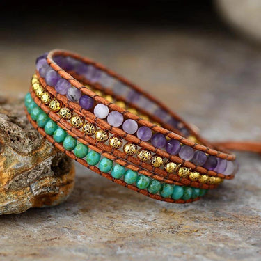 Vintage Amethyst Wrap Bracelet-Your Soul Place